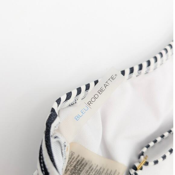 Bleu Rod Beattie Women's The Line Colorblock Striped One Piece Swimsuit Size 8 - Picture 6 of 9